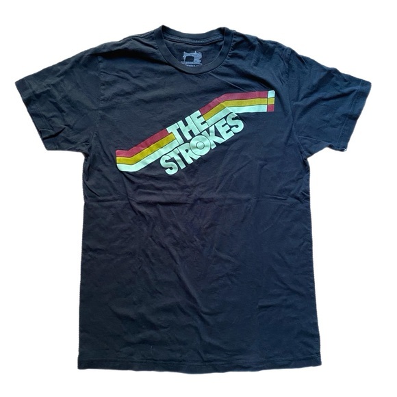 Vintage Y2K The Strokes T-Shirt Medium Black Band T - Picture 1 of 2